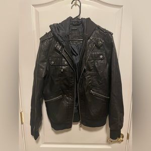 Zara Man faux leather jacket